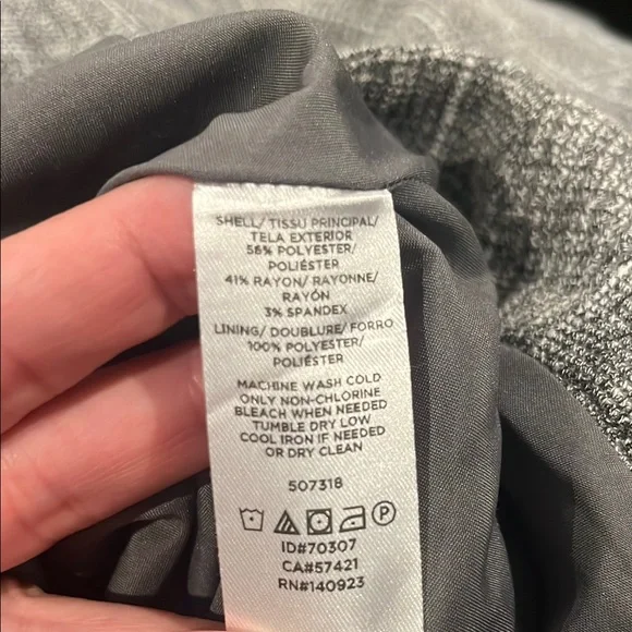 LOFT Plaid A-Line Skirt with Belt - Picture 9 of 10